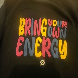 Peloton black sweatshirt ‘Bring your own energy’